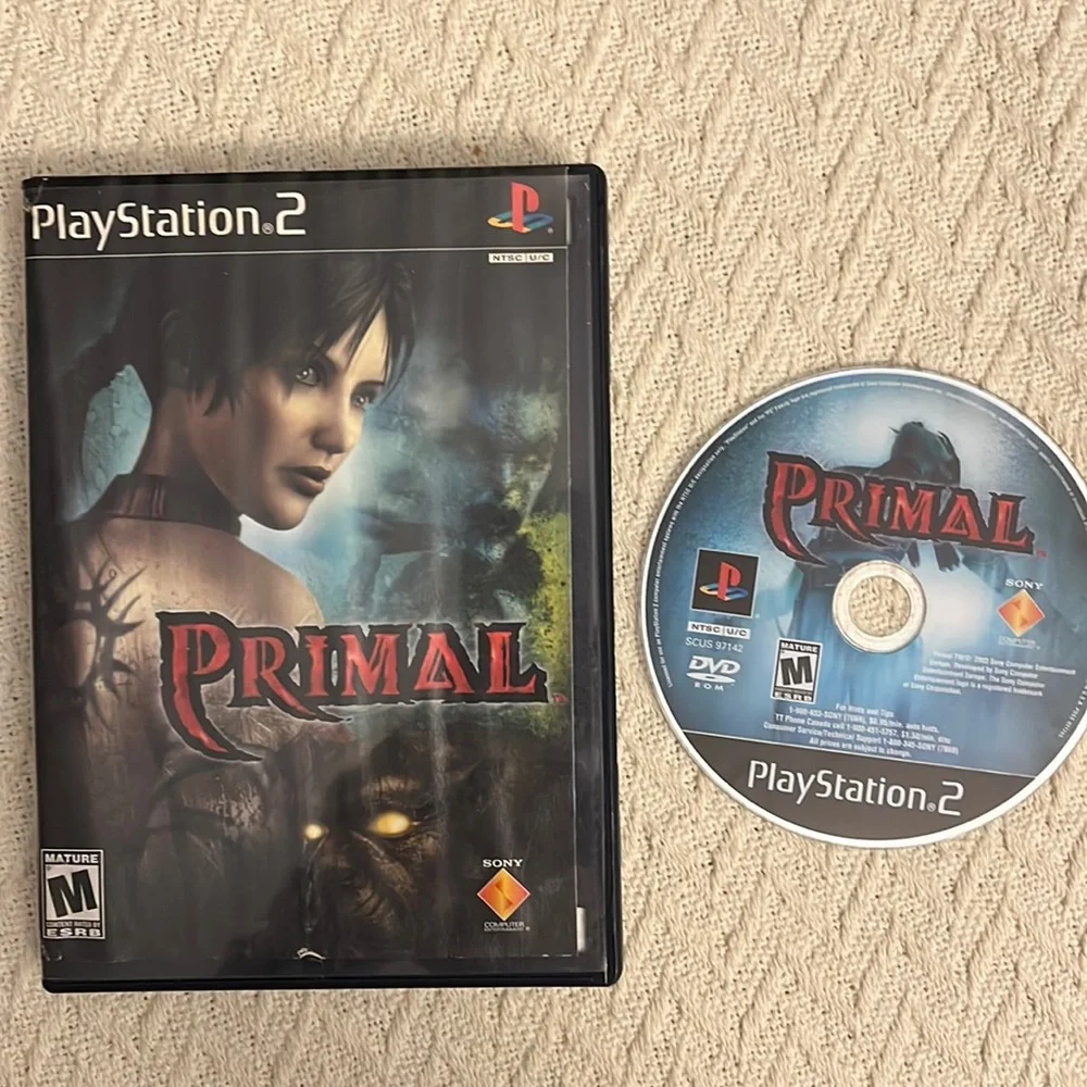 PS2 Primal. Primal (Sony PlayStation 2 PS2 2003) Complete W/ Manual CIB